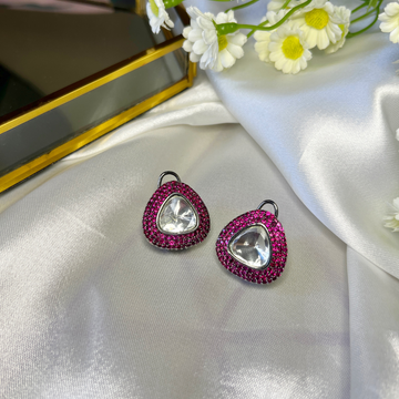 Uncut Kundan Studs with backclip - Kiasha