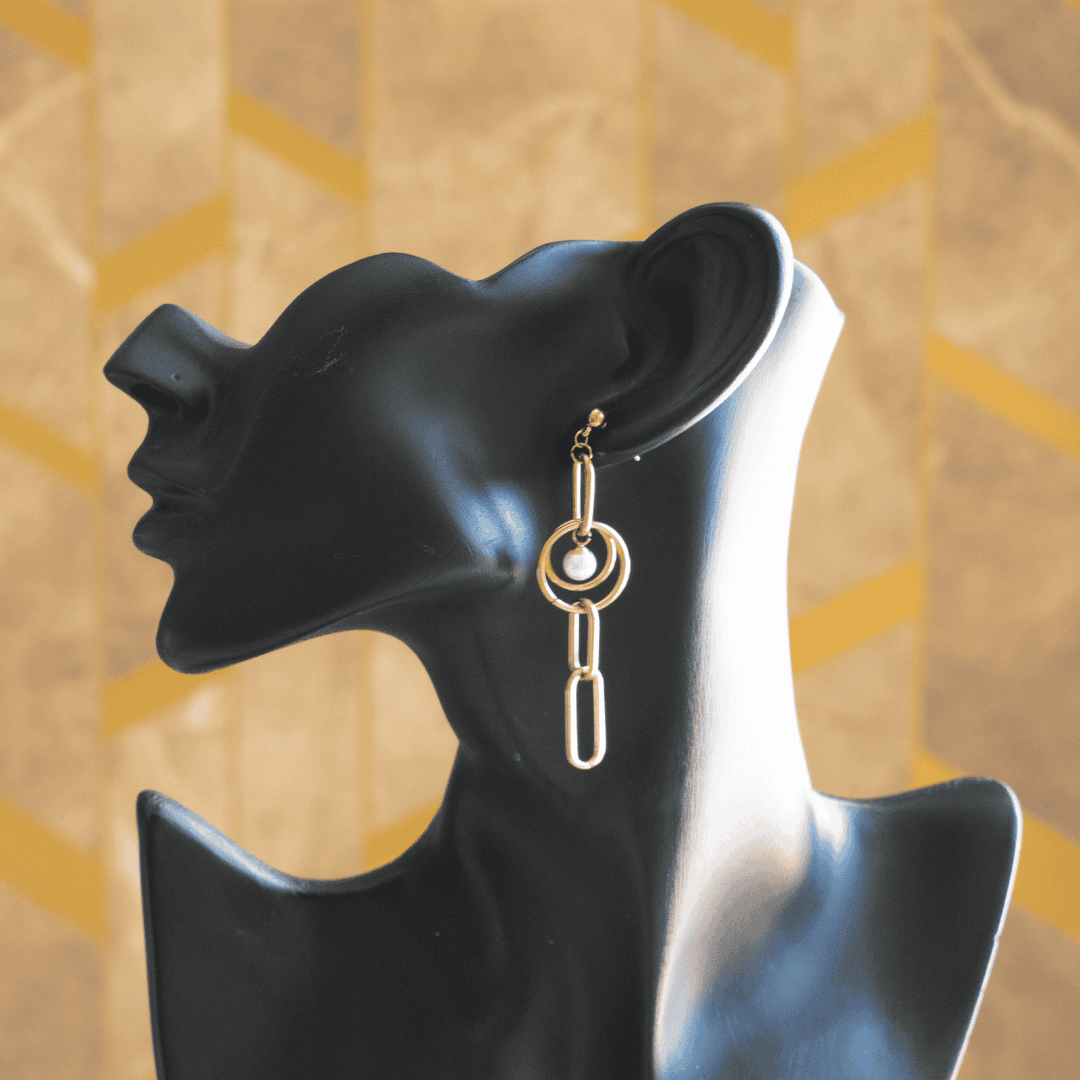 Kiasha Anti Tarnish Rose Gold Earrings for Daily Sophistication - Kiasha 