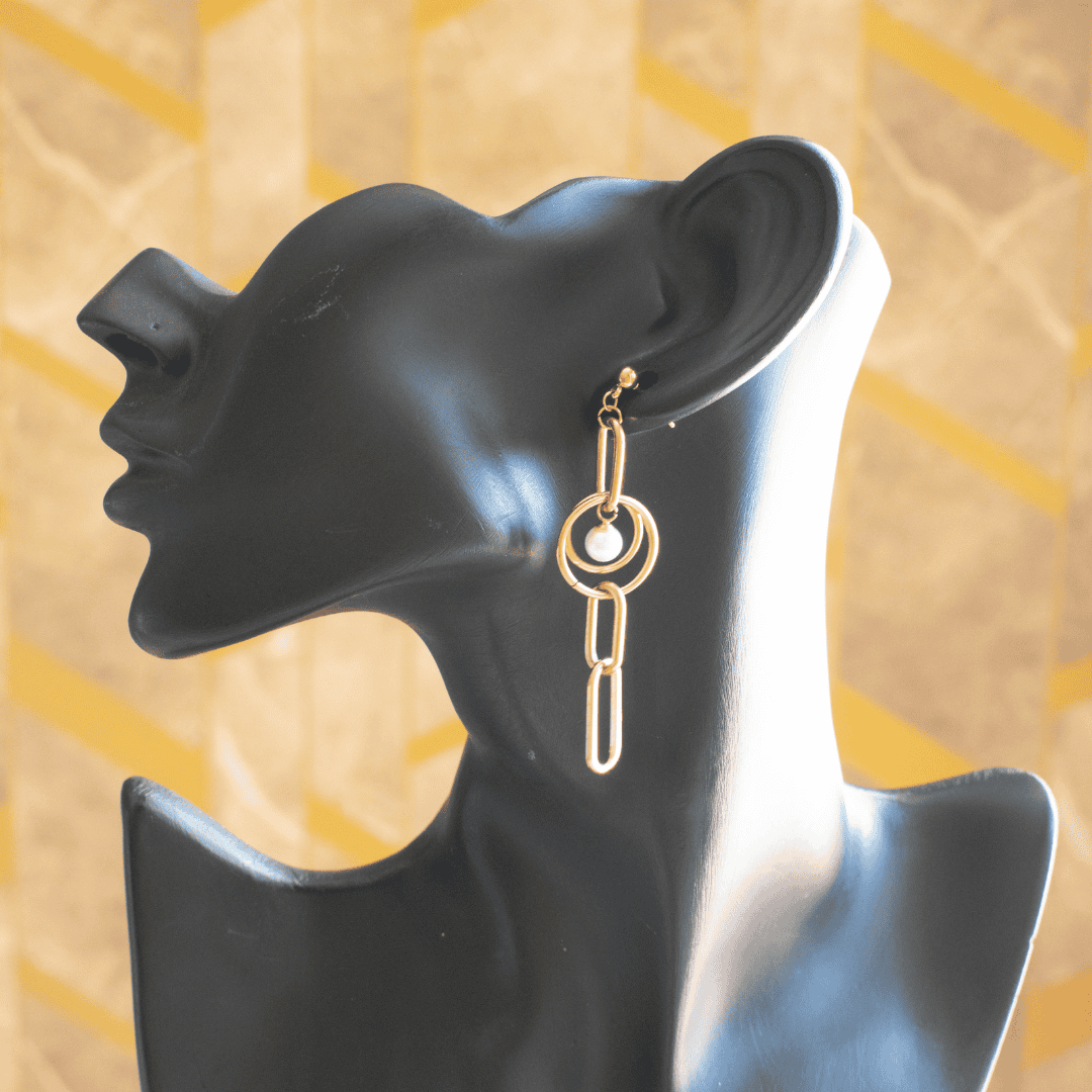 Kiasha Anti Tarnish Rose Gold Earrings for Daily Sophistication - Kiasha 
