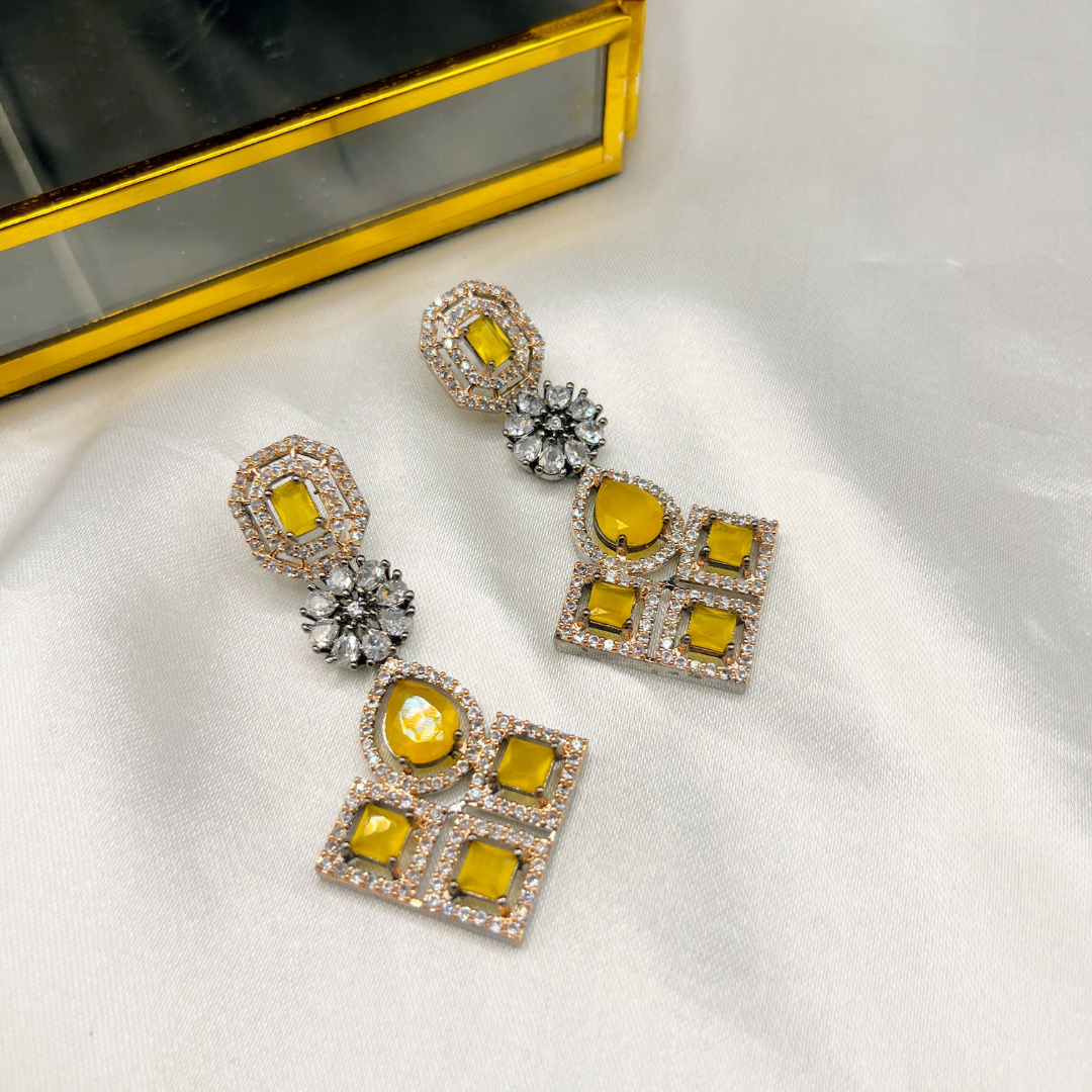 Kiasha Celebrity Inspired Drop Earrings - Kiasha 