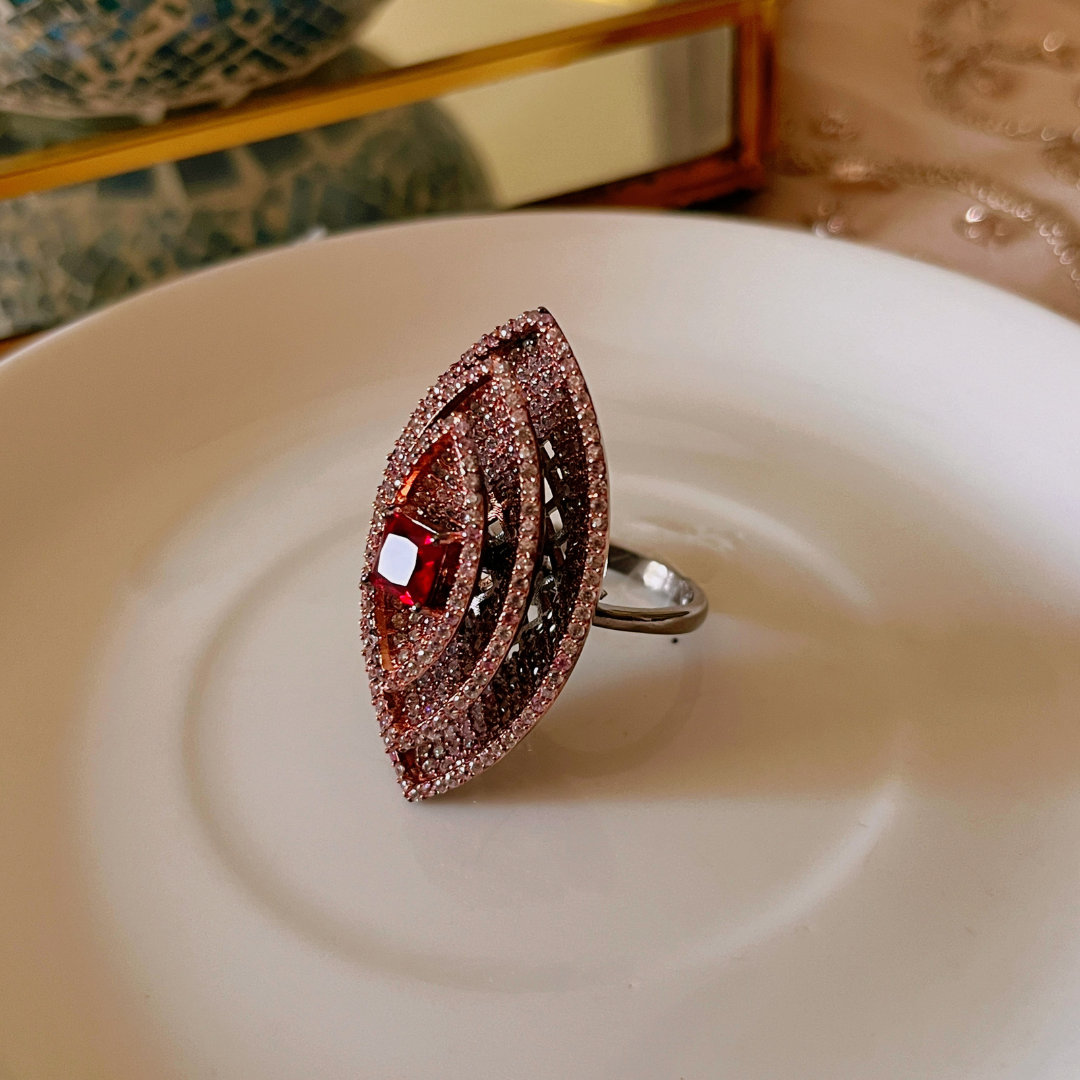 Celebrity Inspired Cocktail Ring for Women (Design 3)