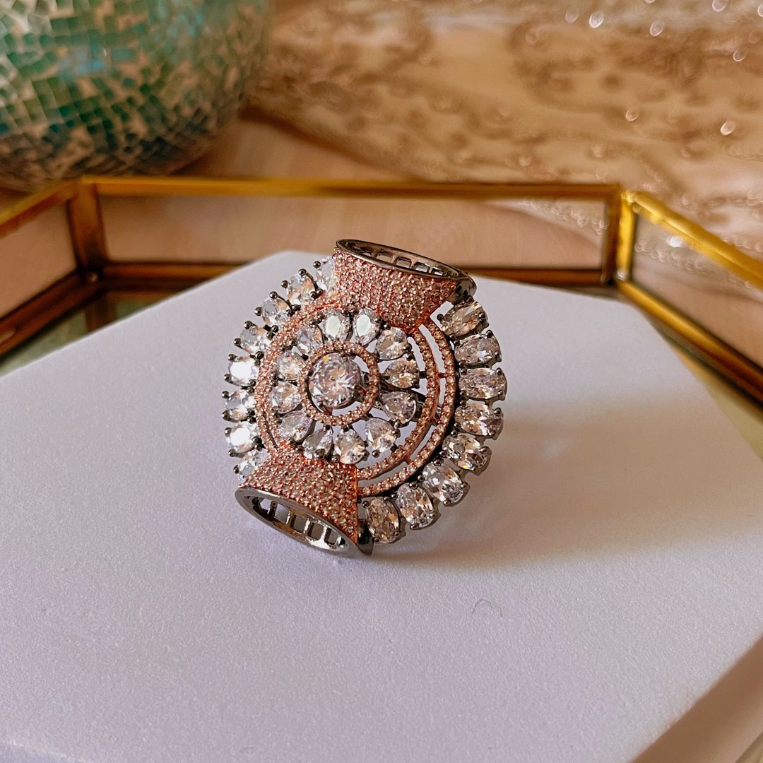 Celebrity Inspired Cocktail Ring for Women (Design 4)