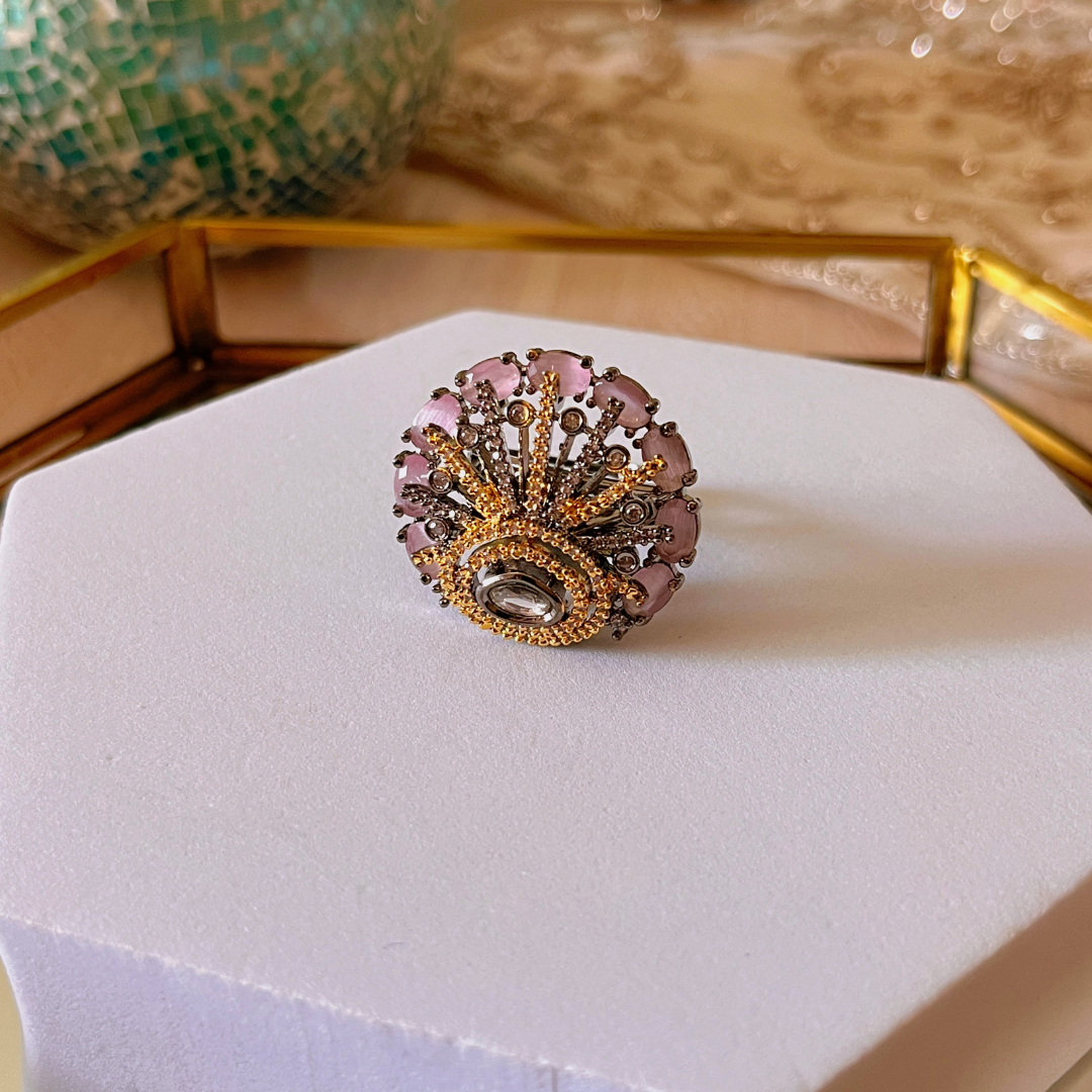 Celebrity Inspired Cocktail Ring for Women (Design 5)