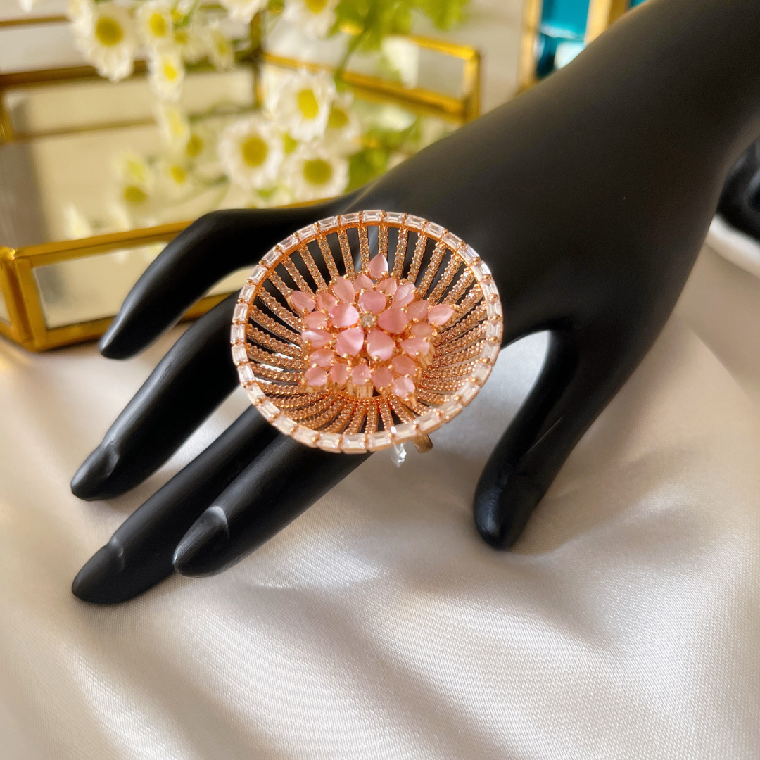 Revolving Cocktail Ring for Women - Kiasha 