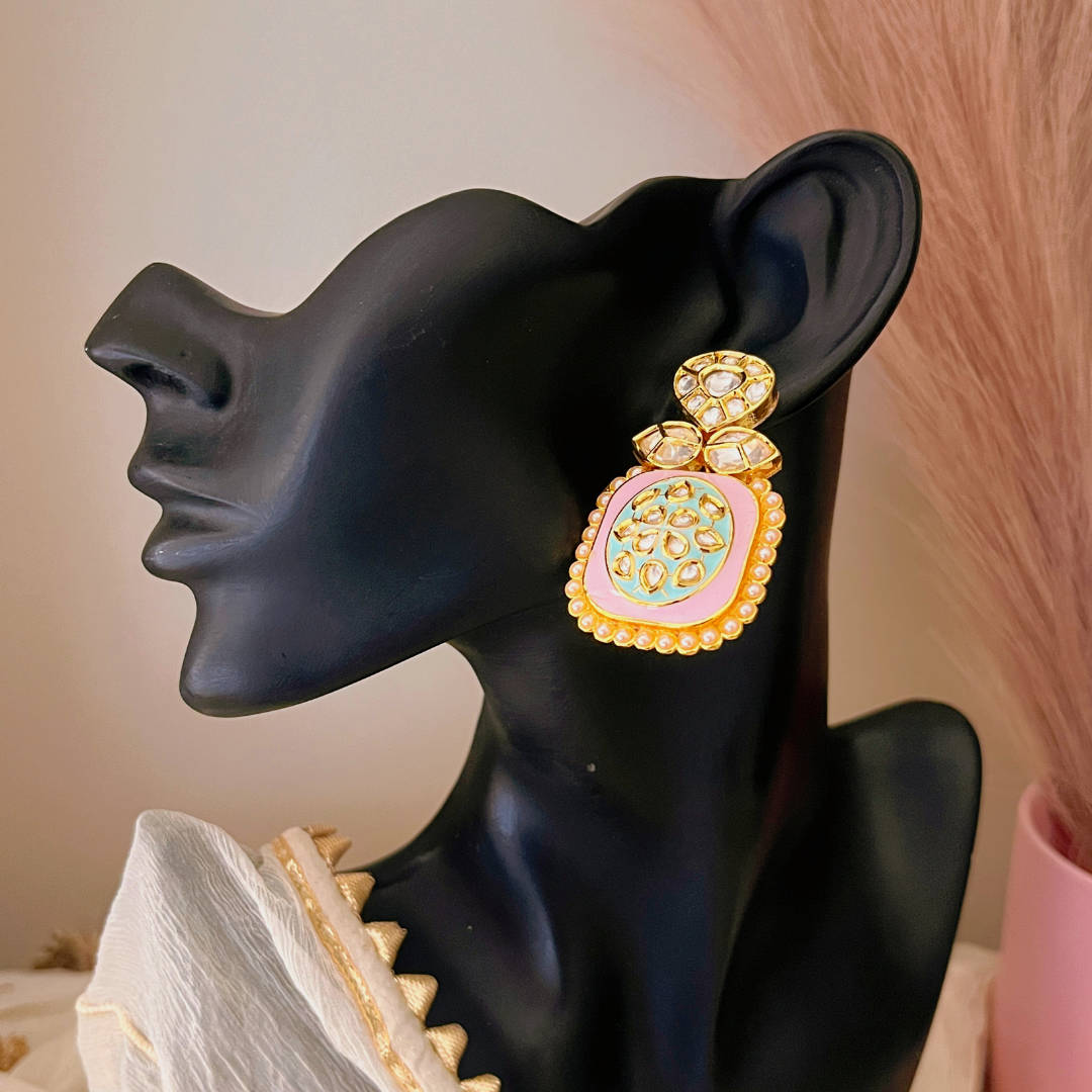 Sabhyasanchi Inspired 22K Gold Plated Earrings