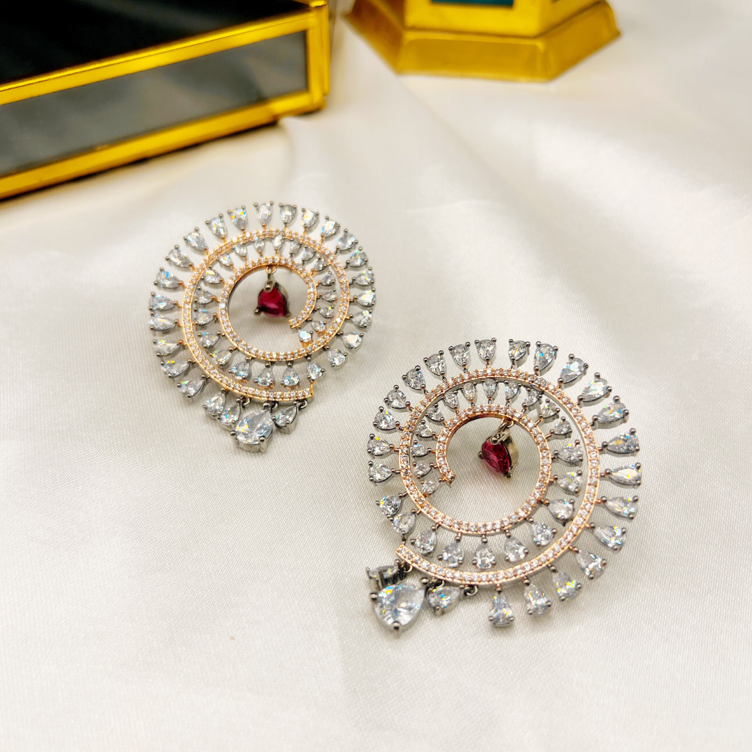 Victorian Plated Celebrity Inspired Earrings For women - Kiasha 