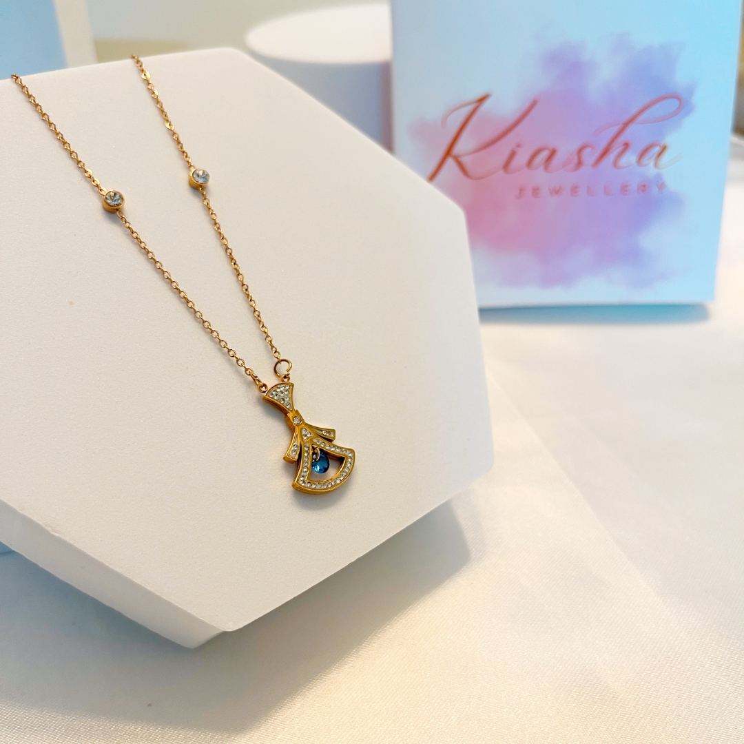 Kiasha Anti-Tarnish Pendent Necklace without Earrings(Design-5) - Kiasha 