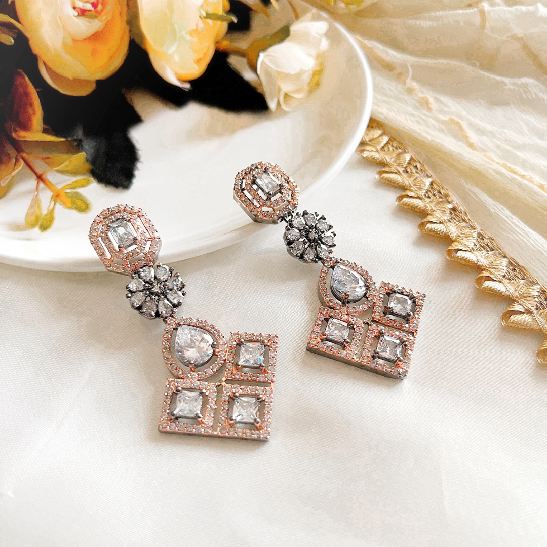 Kiasha Celebrity Inspired Drop Earrings - Kiasha 