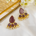 Natural Stone Studs Earrings - Kiasha 