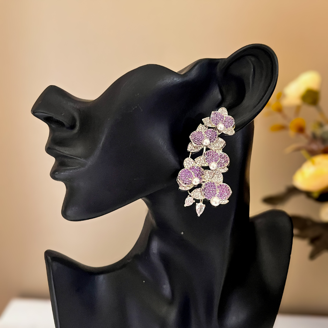 Celebrity inspired flower earrings