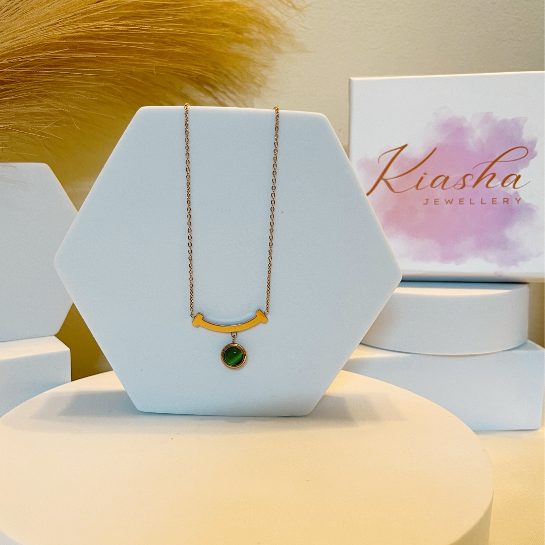 Kiasha Anti-Tarnish Pendent Necklace without Earrings(Design-7) - Kiasha 
