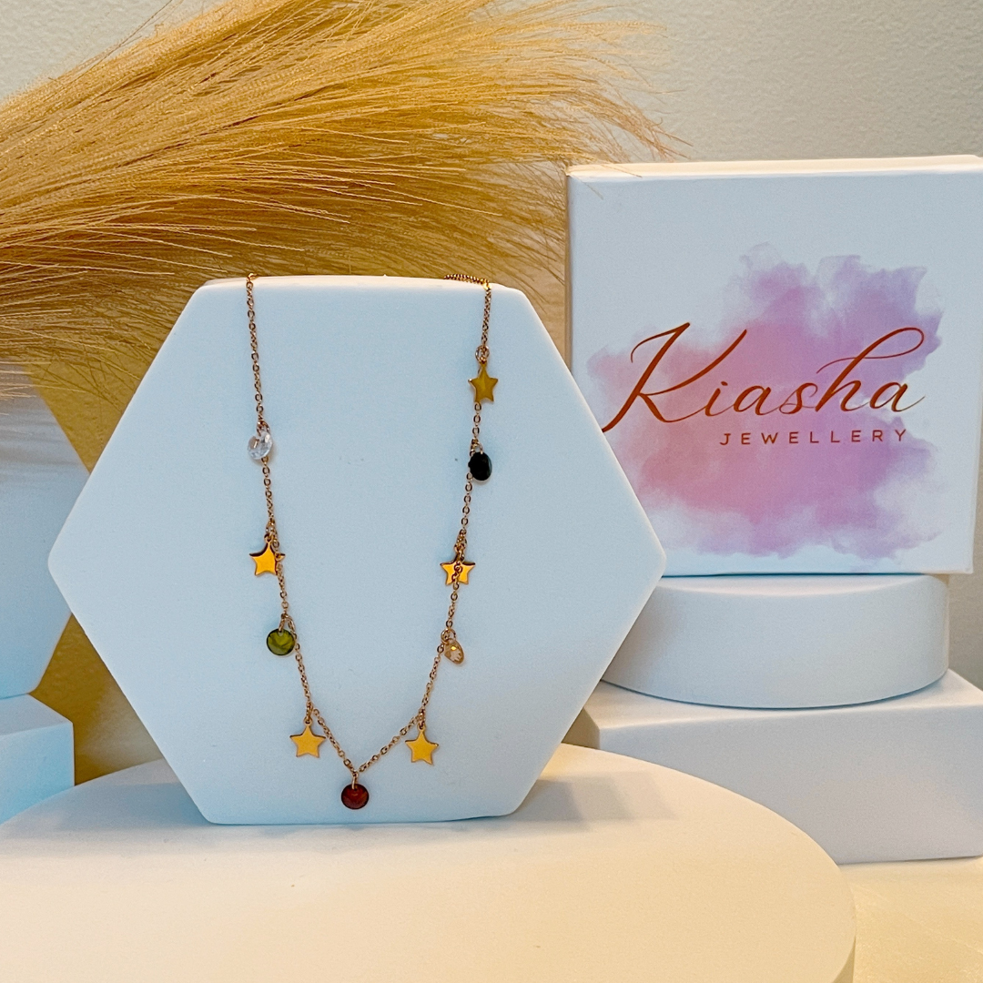 Kiasha Anti-Tarnish Revolving Pendent Necklace without Earrings(Design-9) - Kiasha 