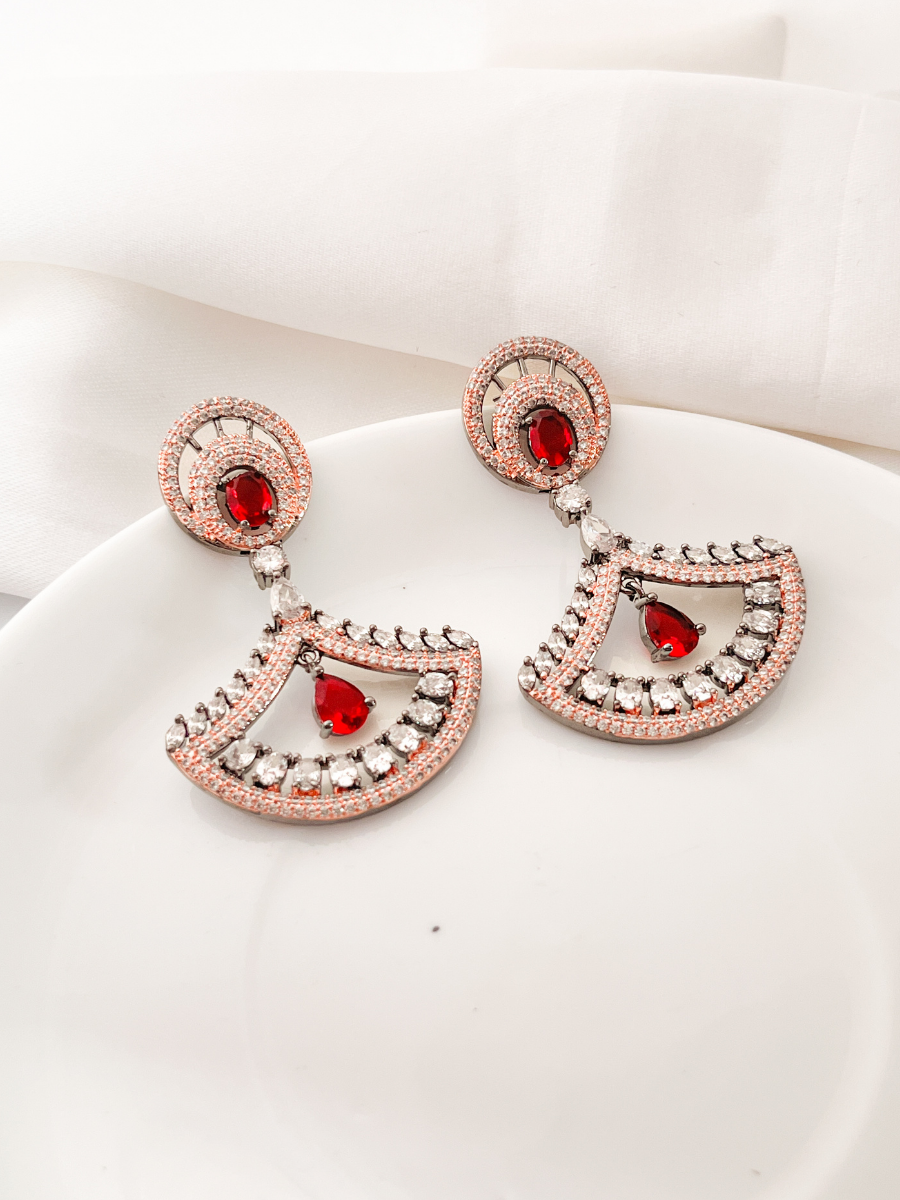 Victorian Plated Cz earring for women