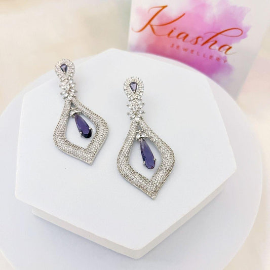 Celebrity Inspired Lavender Earrings - Kiasha 
