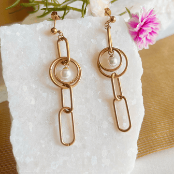 Kiasha Anti Tarnish Rose Gold Earrings for Daily Sophistication - Kiasha 