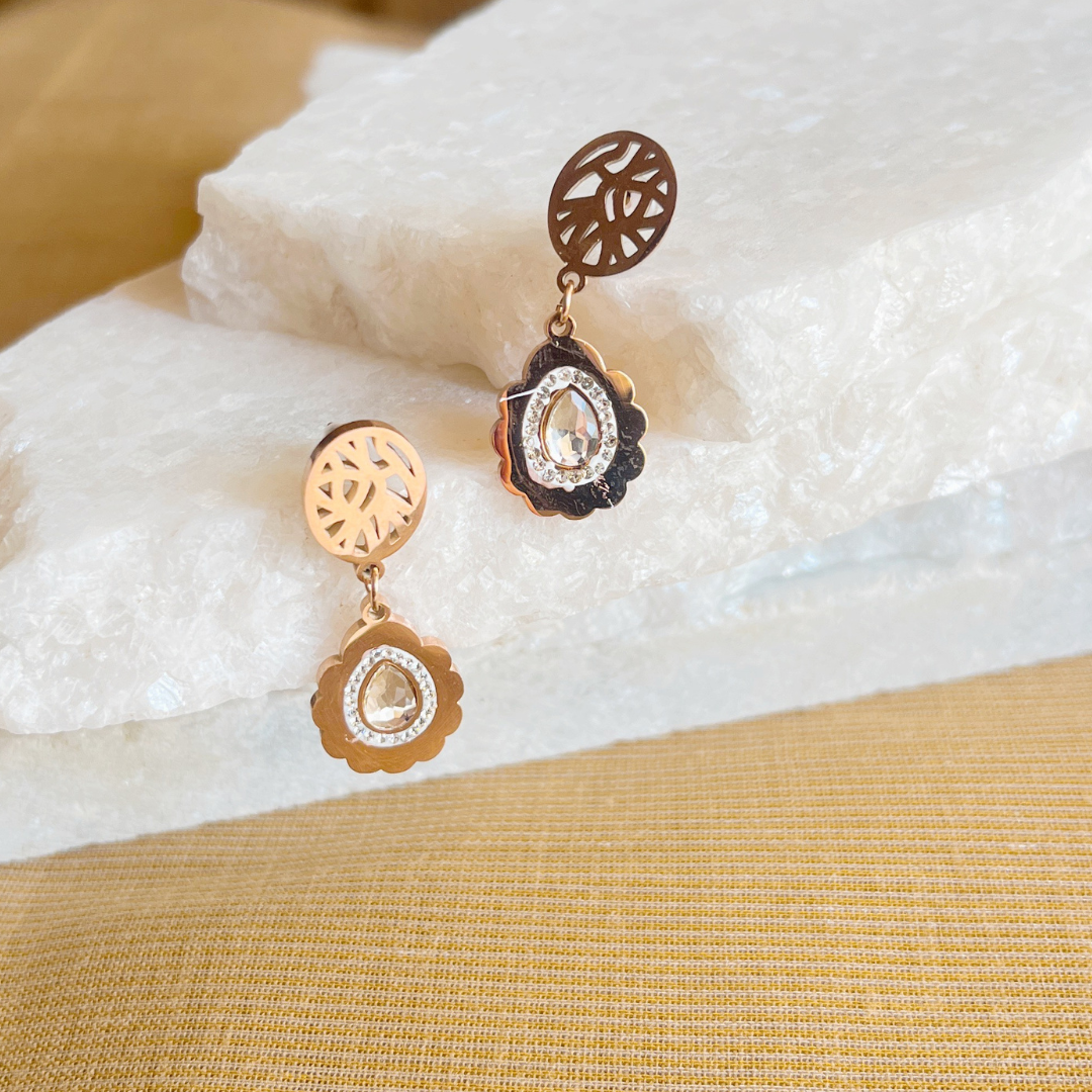 Kiasha Minimalist Rose Gold Earrings: Timeless Daily Charm - Kiasha 