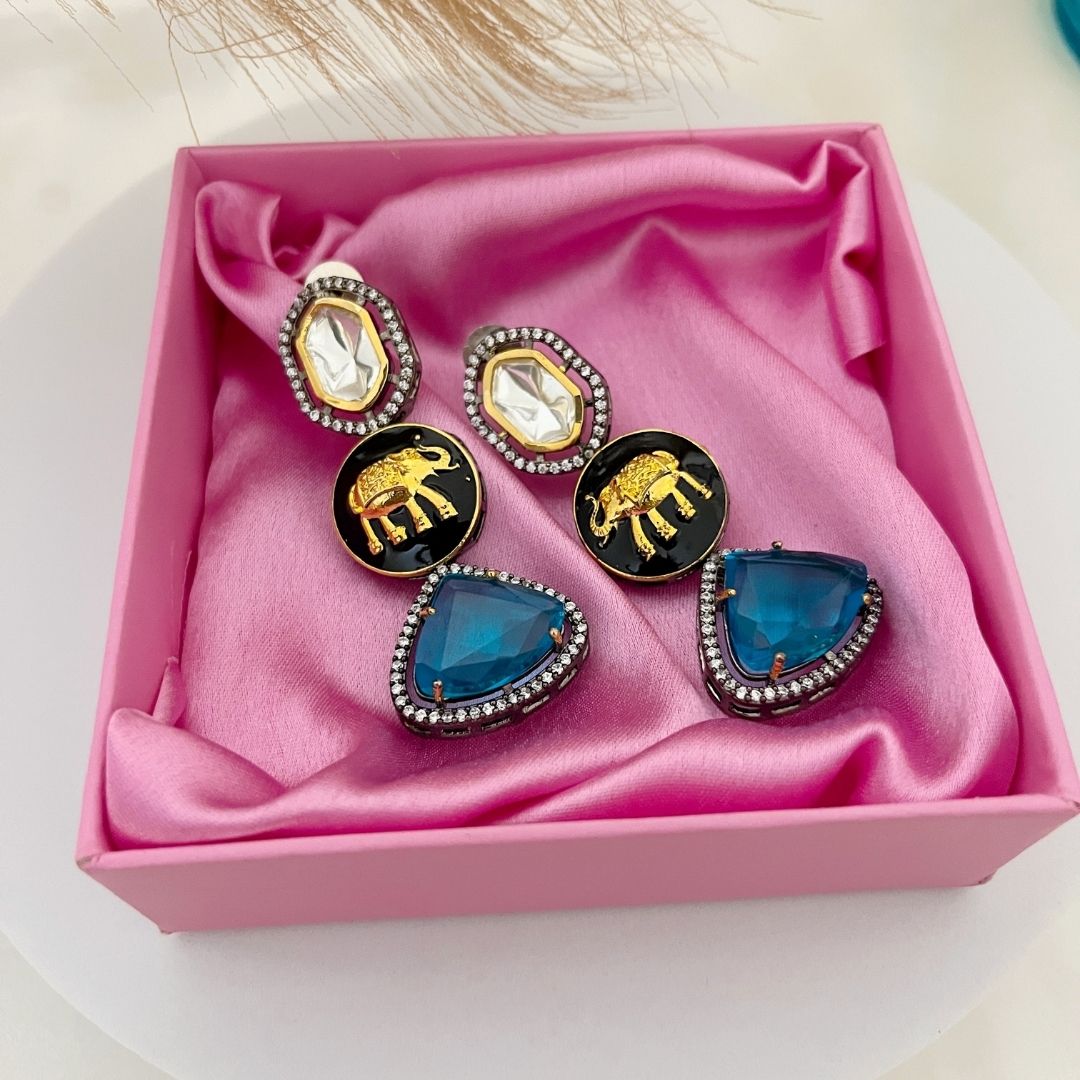 Celebrity-Inspired Victorian Earrings by Kiasha Jewellery - Kiasha 