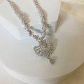 Celebrity style American diamond necklace set for women - Kiasha 