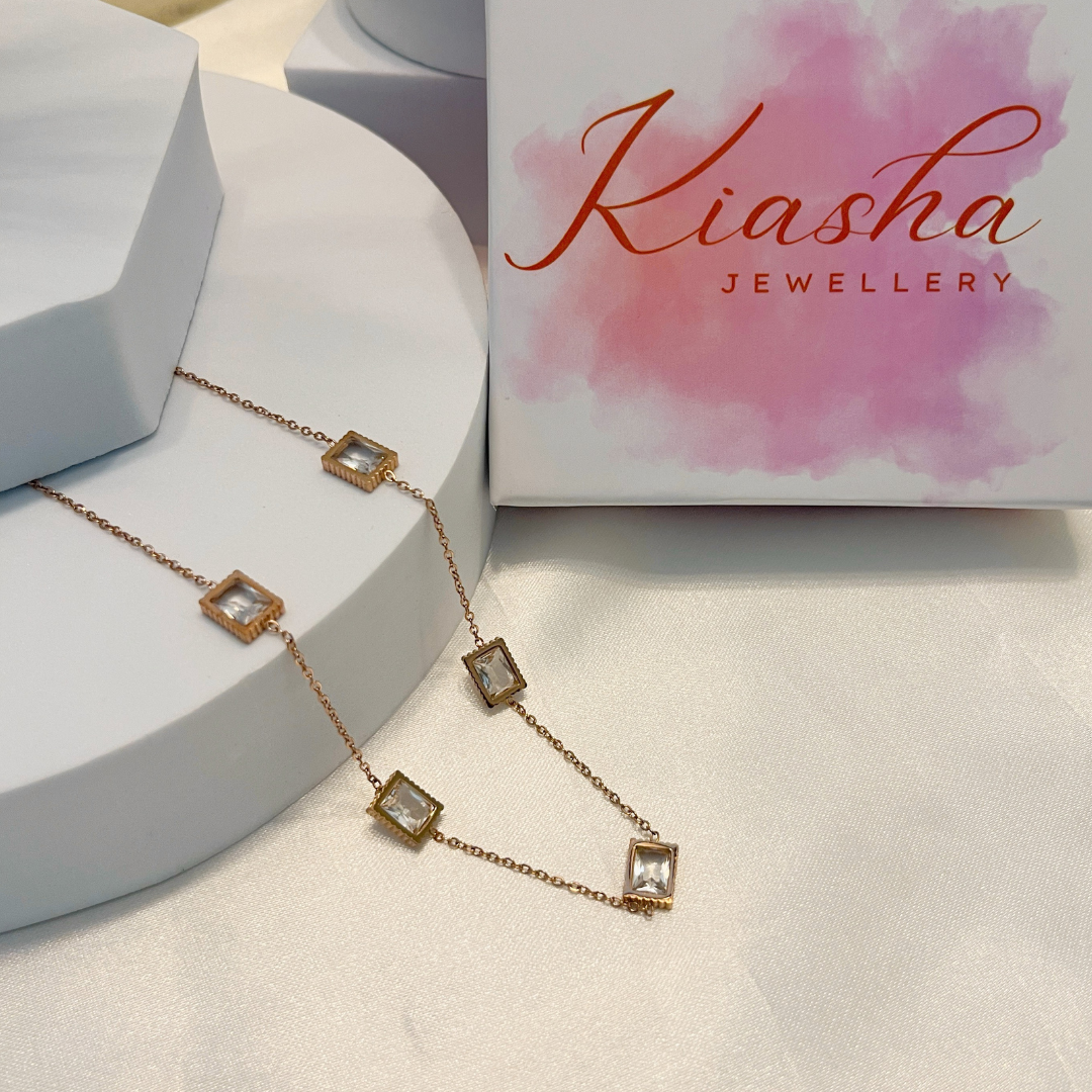 Kiasha Anti-Tarnish Pendent Necklace without Earrings(Design-3) - Kiasha 
