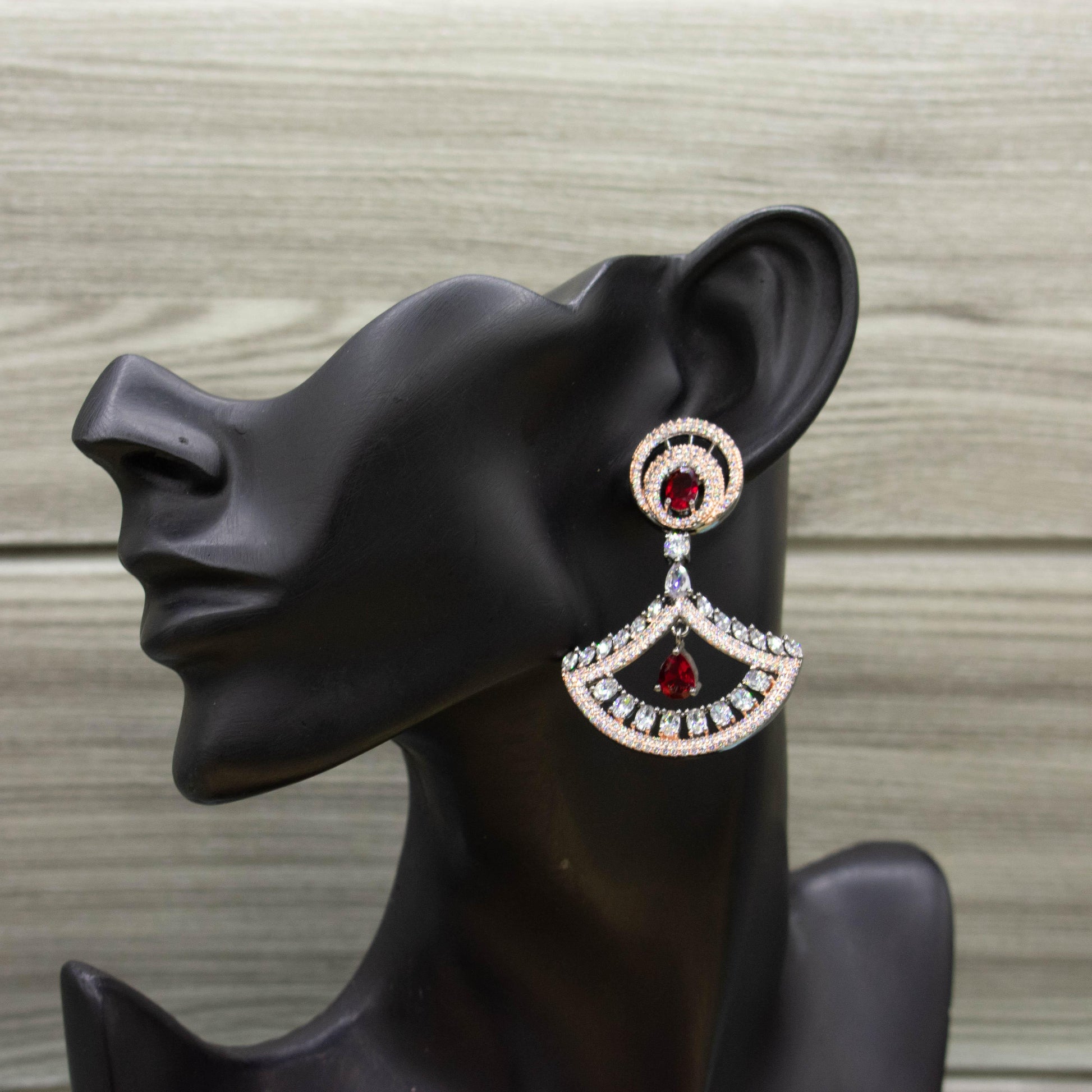 Victorian Plated Cz earring for women - Kiasha 