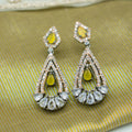 Victorian Plated Cz stone Studded Earring For Women - Kiasha 