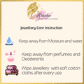 Celebrity Inspired Premium Rose Gold CZ Earrings with Glass Stone - Kiasha 